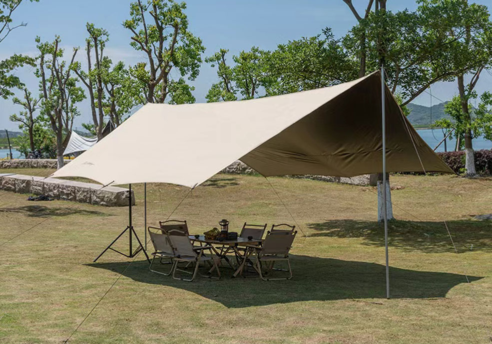 150D Oxford fabric Outdoor Canopy with titanium black coating tarp