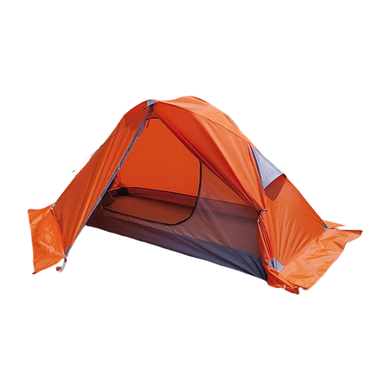 Single-person lightweight double-layer hiking tent