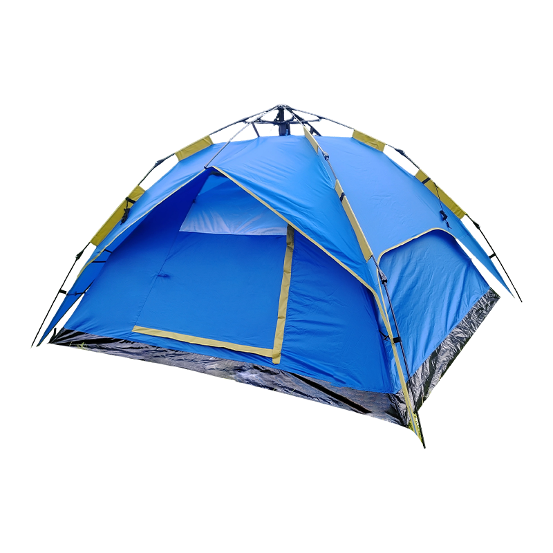 Double-layer automatic pop-up tent